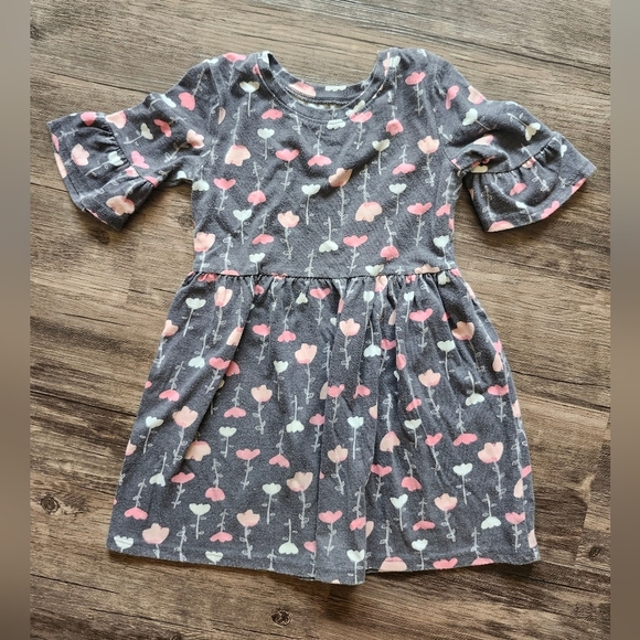 Jumping Beans 3t Bell Sleeve Floral Dress Bundle - Picture 3 of 4